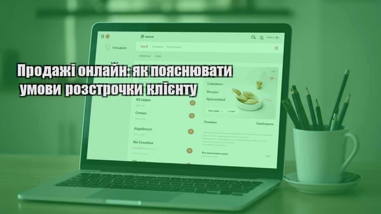 prodazhi onlajn yak poyasnyuvaty umovy rozstrochky kliyentu
